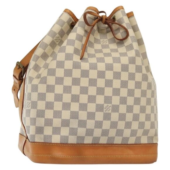LOUIS VUITTON Damier Azur Noe Shoulder Bag N42222 LV Auth 139961 - Picture 1 of 16